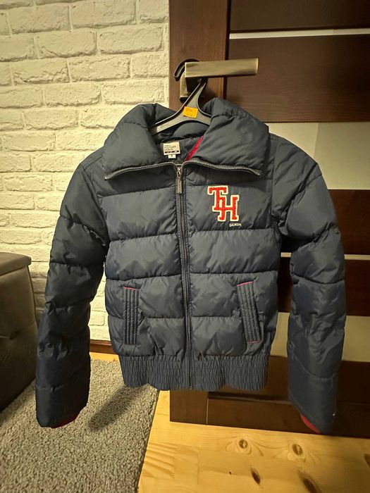 Стильна жіноча куртка-пуховик tommy hilfiger denim. y2k , drill
