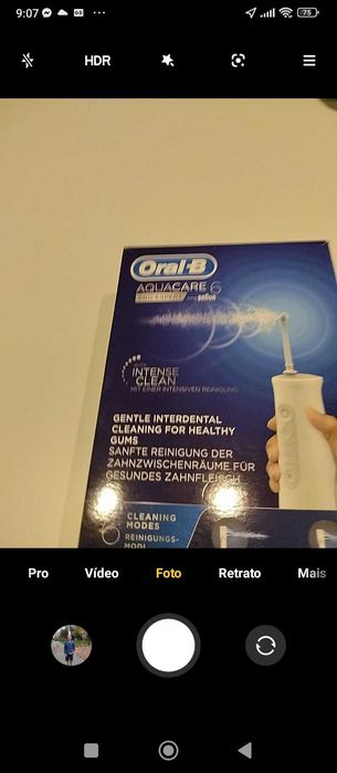 Irrigador oral para higiene bocal