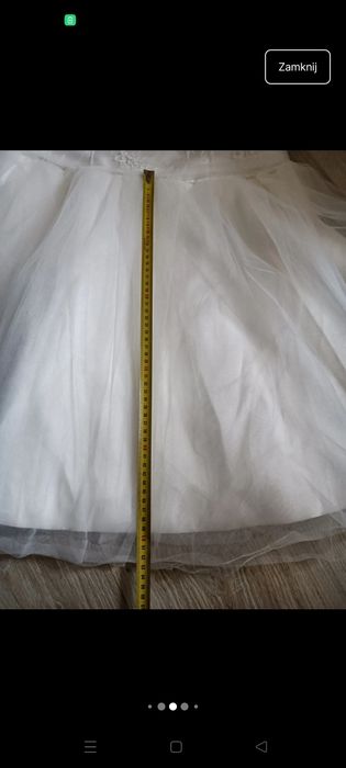 Krótka suknia ślubna Boho XL L 44 46