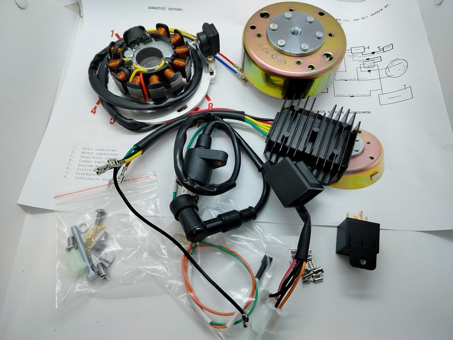 Zapłon CDI WSK175, trójfazowy WSK 175, SHL, zapłon bezstykowy, sklep