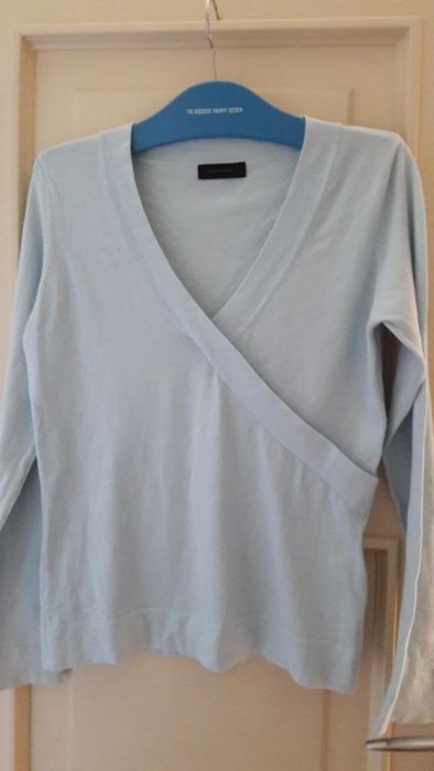 Vero Moda lekki , świetny sweterek elastic blue pastel r L