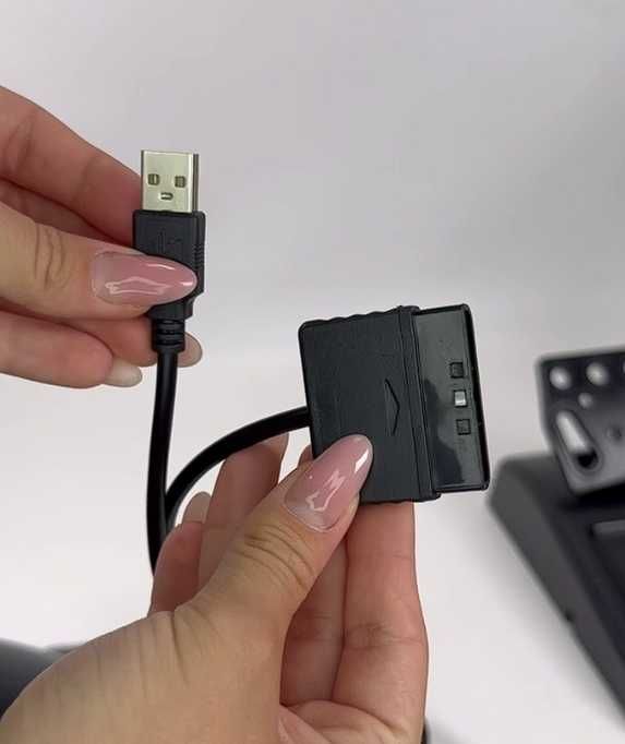 Ігровий руль кермо з педалями для пк ps2 ps3 usb вібрація 17 кнопок