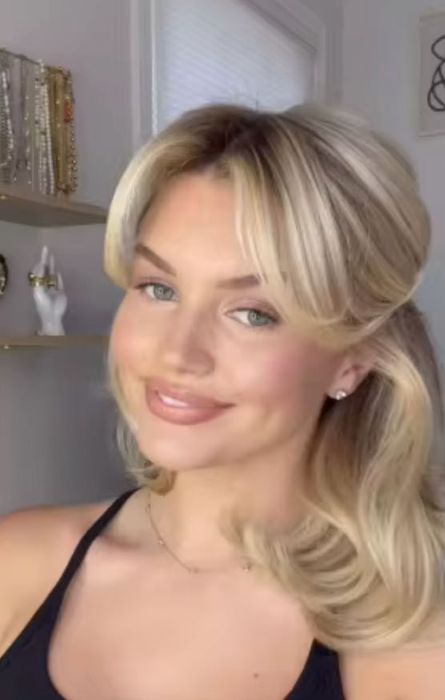 Peruka 100% włosy naturalne gęstość 200% blond pasemka balejaż