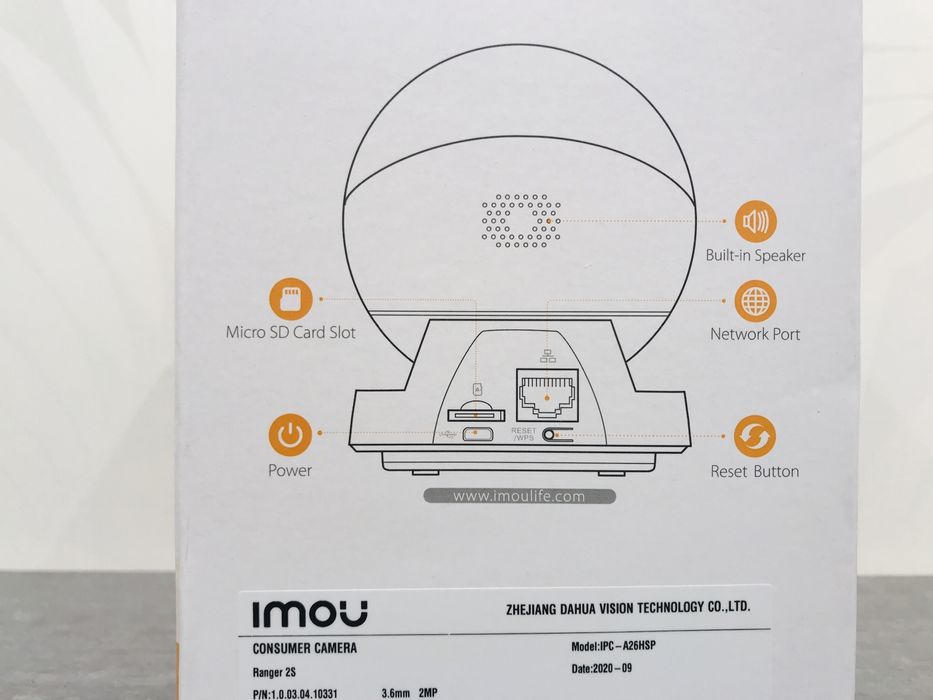 2Mp wifi поворотная ip камера Dahua IMOU Ranger для видеонаблюдения