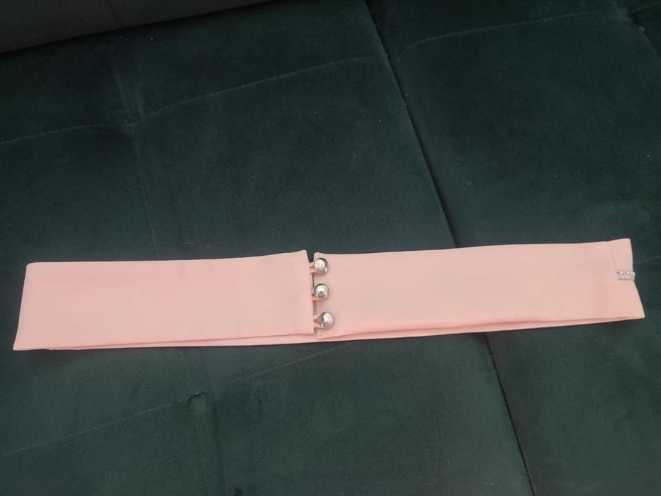 Duet Luna rozkloszowana sukienka midi beżowa xl (46)