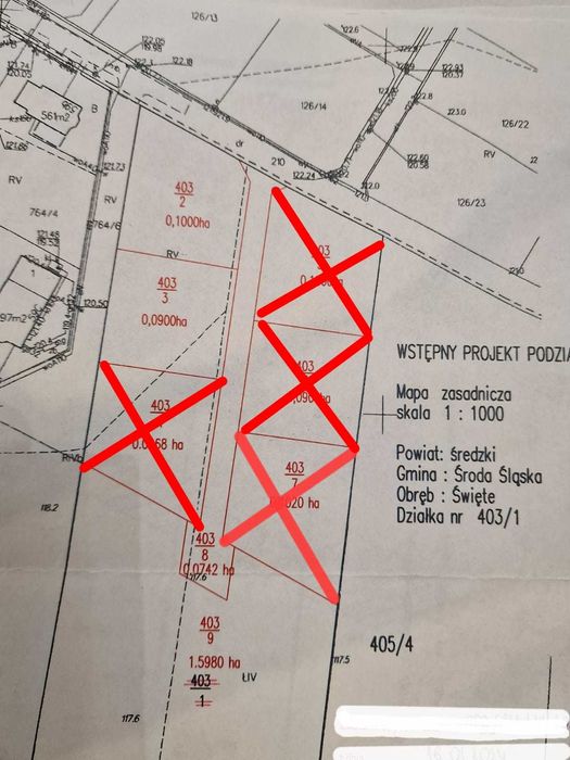 Sprzedam działkę budowlaną 900m2 Święte Środa Śląska