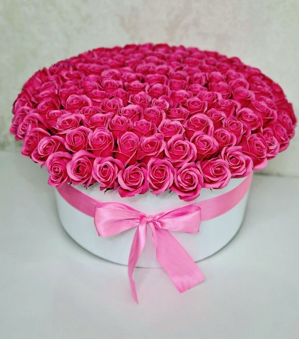 Троянди, розы,Букет з мильних троянд 101 шт.