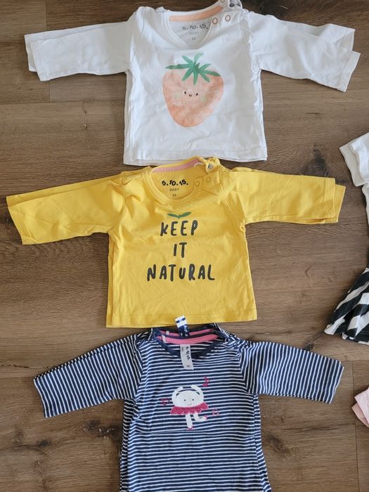 Paka ubranek dla bliźniaczek 62