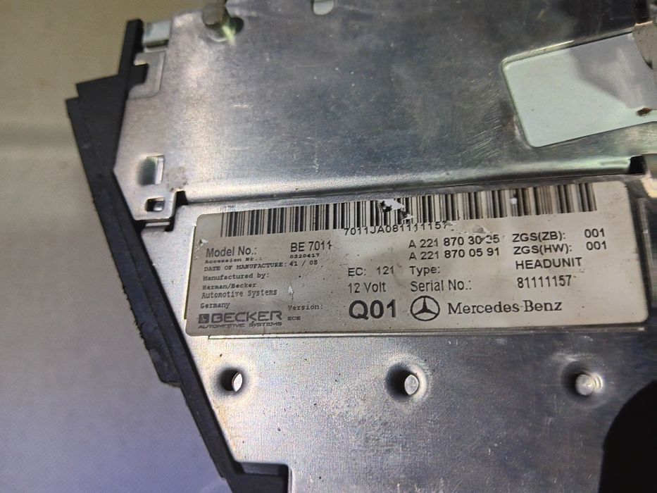 Mercedes S klasa w221 COMAND radio nawigacja zmieniarka sprawna