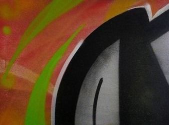 Graffiti Assinado à mão - Artista de rua "Tuno" - 2020