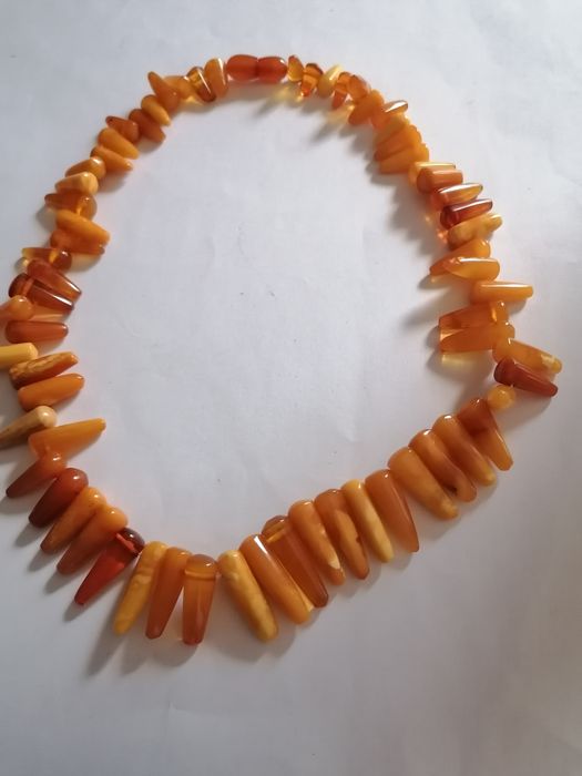 Naszyjnik bursztyn stary