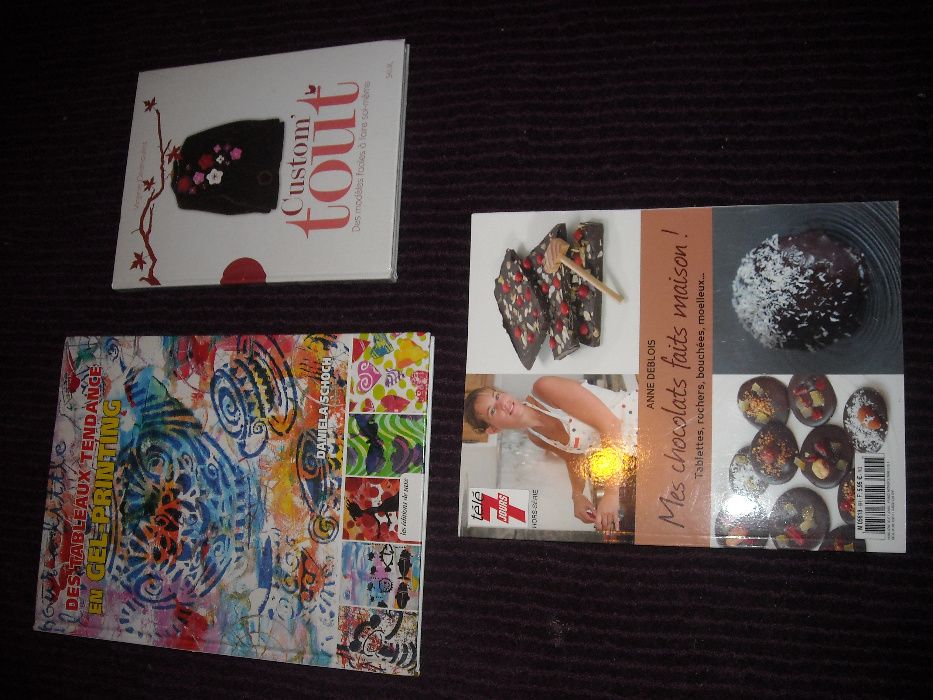 Livros artes e culinaria em lingua francesa novos