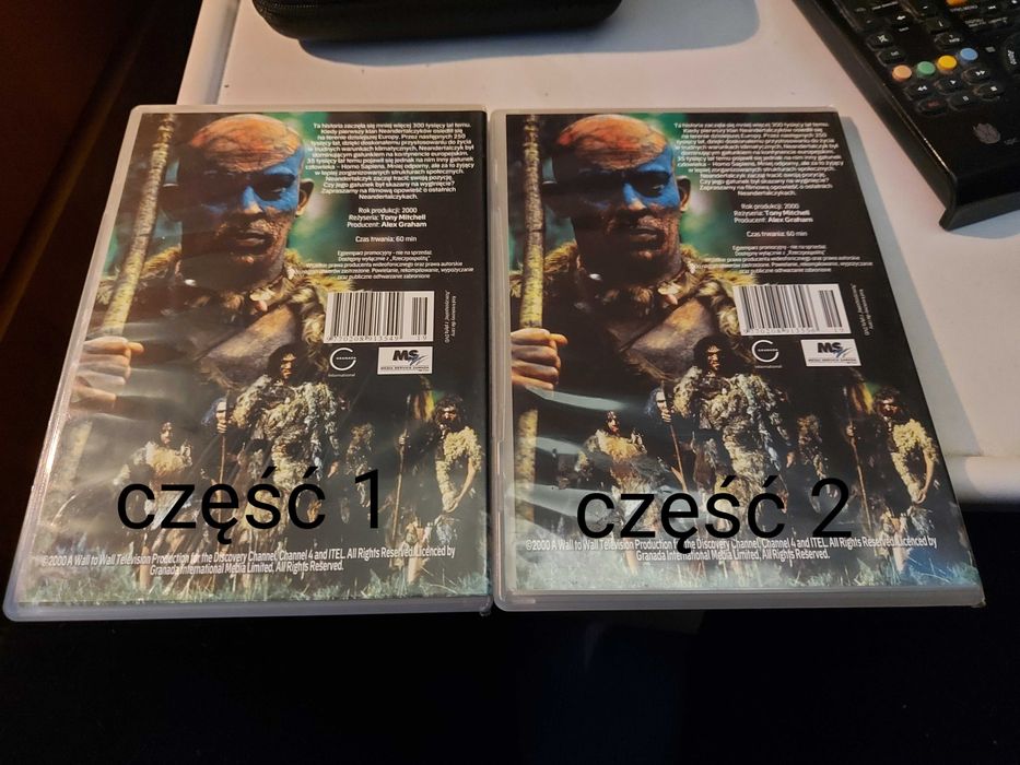 Dwa filmy DVD Neanterdalczyk