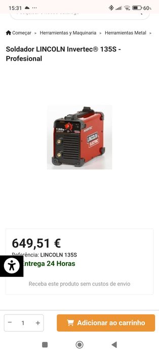 Maquina de soldar nova 135