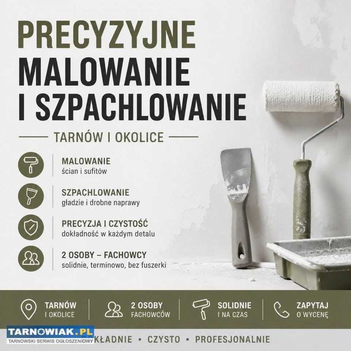 Precyzyjne malowanie i szpachlowanie