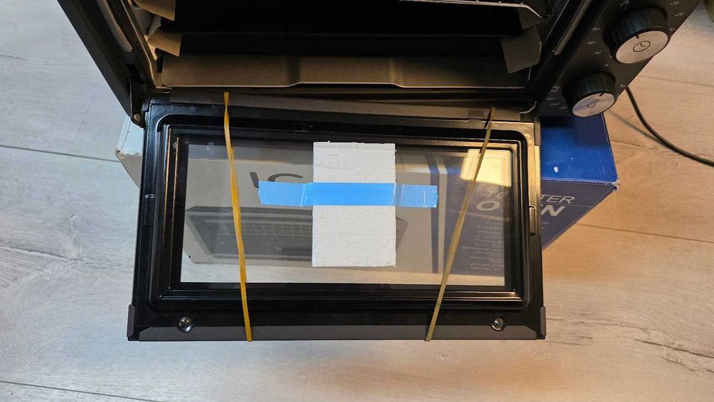 Mini piekarnik ICQN 20L 1500W MAX 240°C  5 funkcji Grilla Timer CZARNY