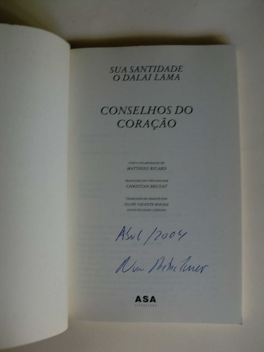 Conselhos do Coração
Sua Santidade o Dalai Lama