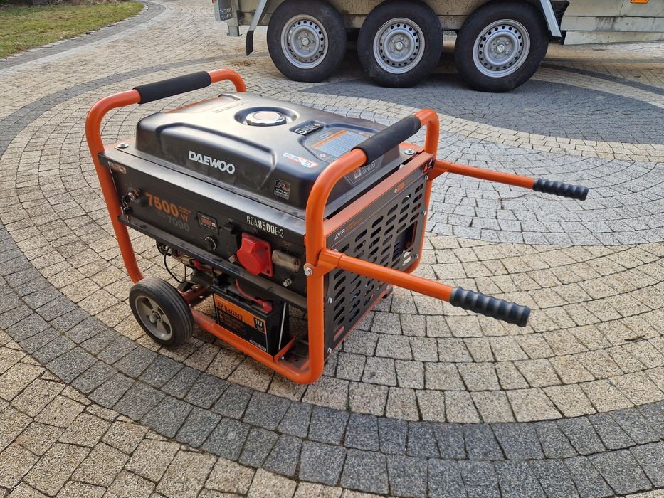Wynajem agregat prądotwórczy 7.5kW AVR Daewoo awaryjne zasilanie