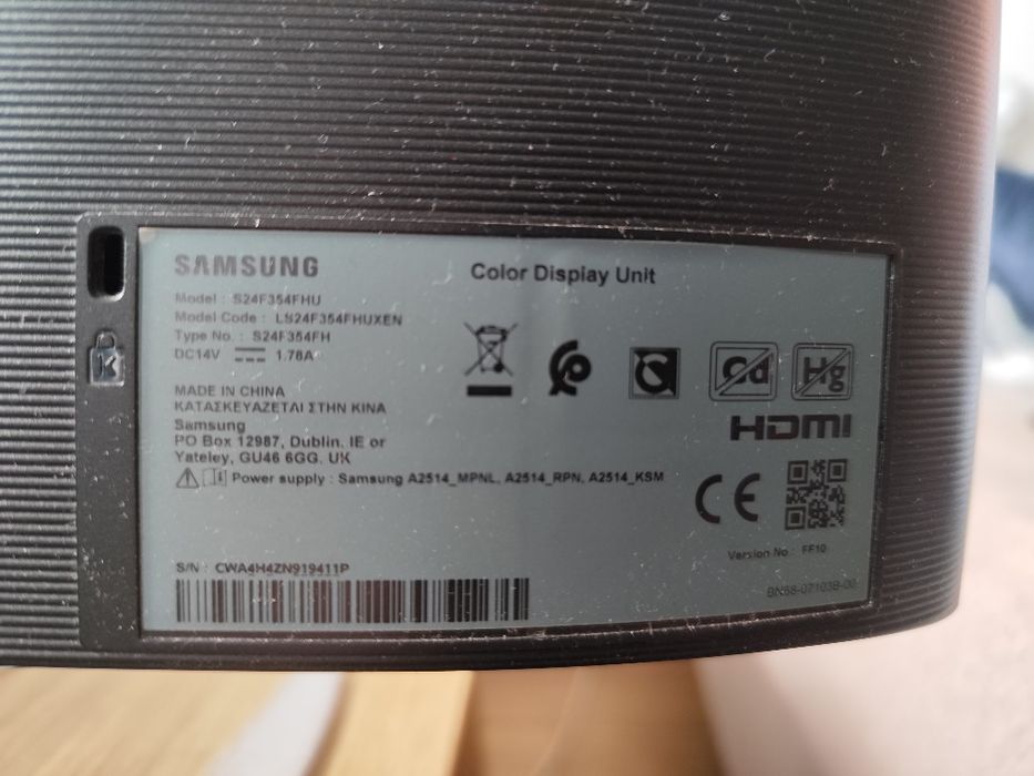 Monitor Samsung S24F354FHU