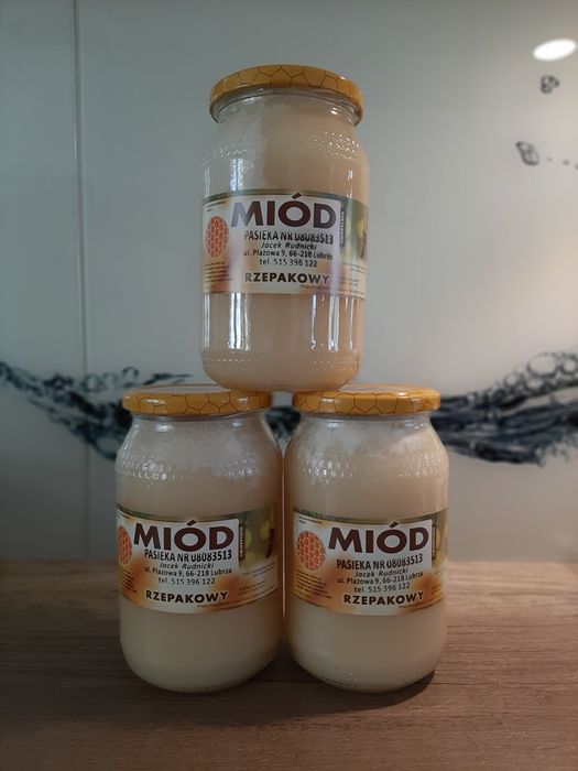 miód rzepakowy 0,9 l