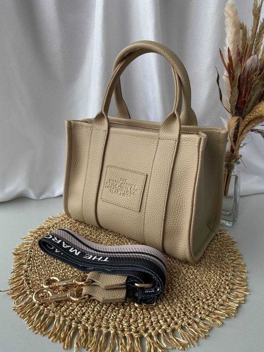 Torba damska shopper MJ Tote Bag Mini Beige duza damska torebka