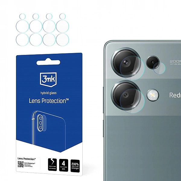 Szkło hybrydowe 3MK do Xiaomi Redmi Note 13 Pro 4G 4 szt.