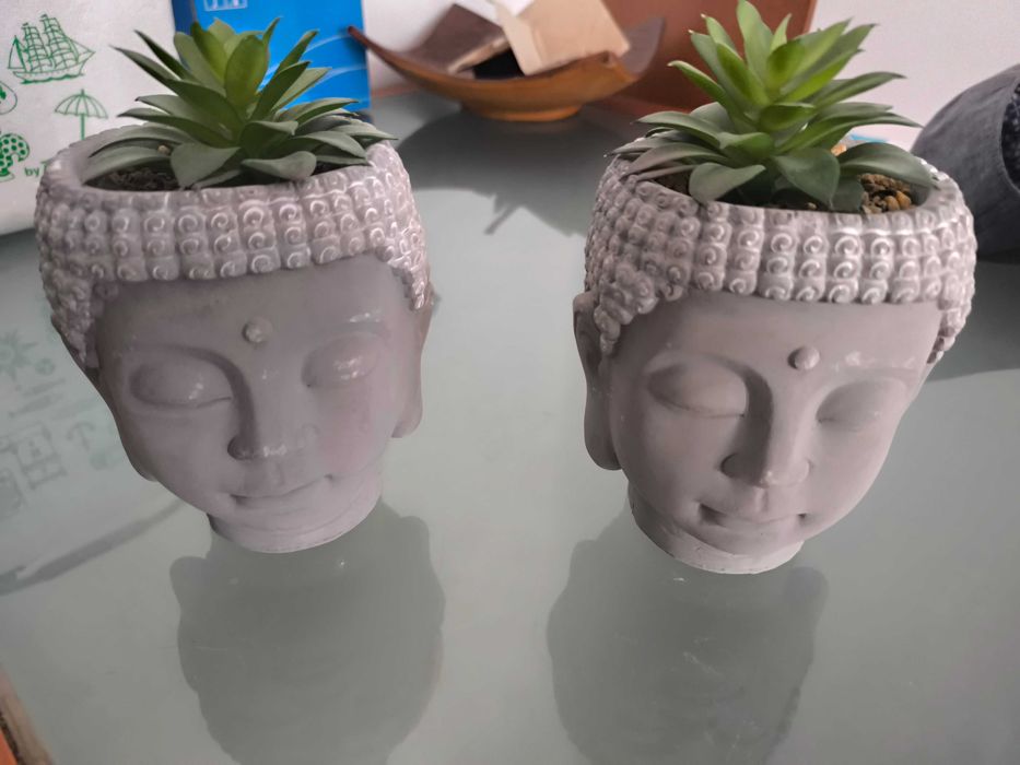 Vaso cabeça de Buda
