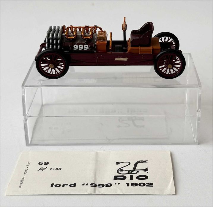 RIO69_FORD modello “999” 1902 Escala 1/43. Made in Italy. Completo e como novo.