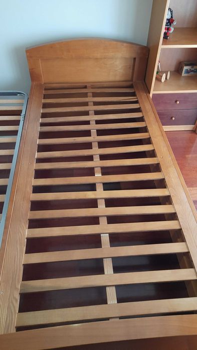 cama solteiro para colchão de 190 cm x 90 cm, com estrado