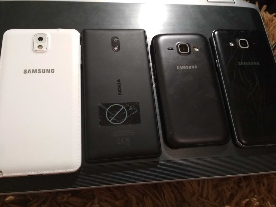Zestaw telefonów Galaxy Note 3, Nokia 3, Samsung J3, Samsung J1