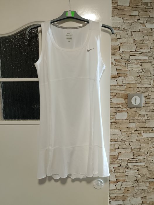 Sukienka damska Biała Nike rozmiar L długość 79 szerokość 80