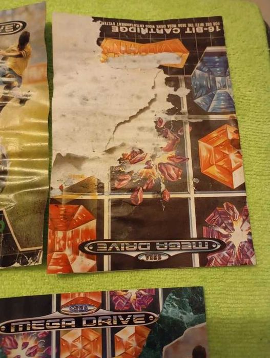 Capa e manuais Sega Mega Games 1
