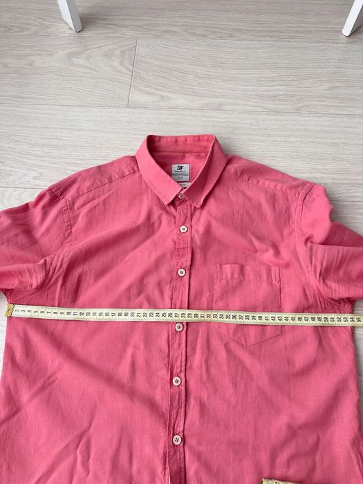 Мужская котоновая рубашка DeFacto Slim Fit Чоловіча бавовняна сорочка