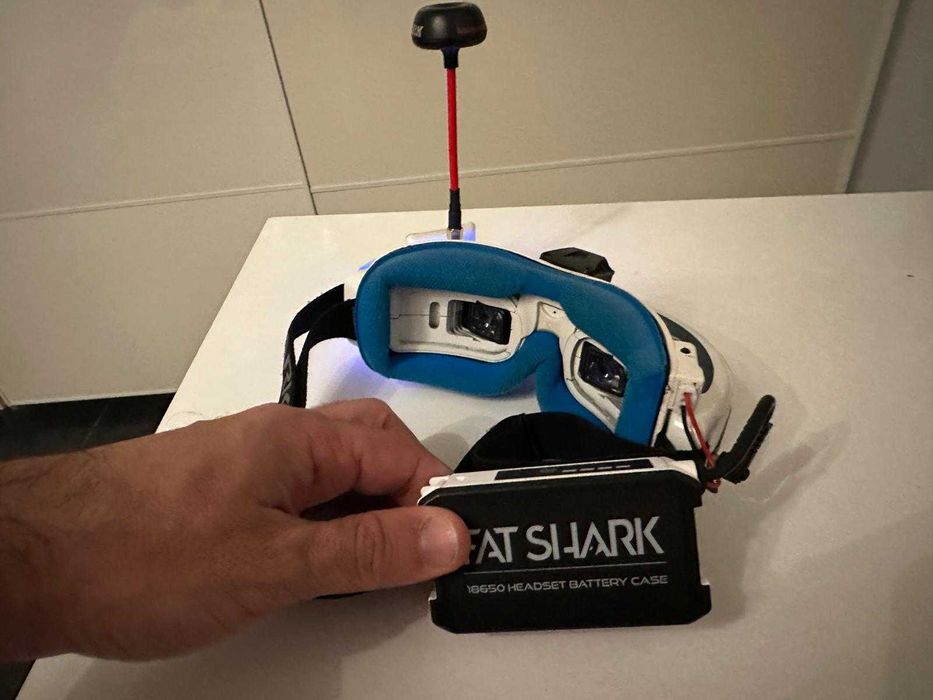 Goggles FPV Fatshark HD3 + Receiver Furious True-D + Antenas