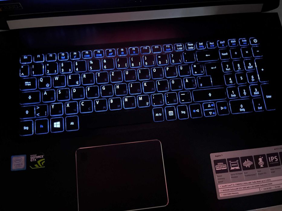 17.3" Экран! Игровой ACER A717 /Core 7300HQ/ 16 RAM/ + ТОП Видео GTX!!