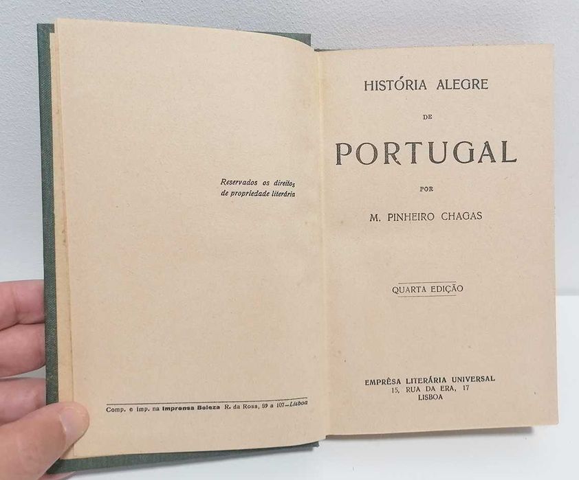 História Alegre de Portugal, de M. Pinheiro Chagas