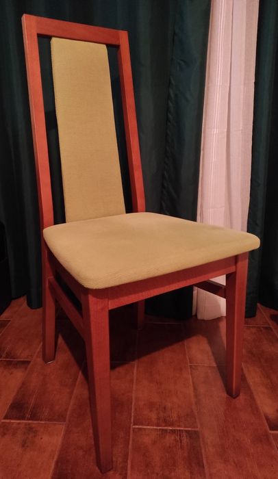 Cadeira madeira maciça para quarto