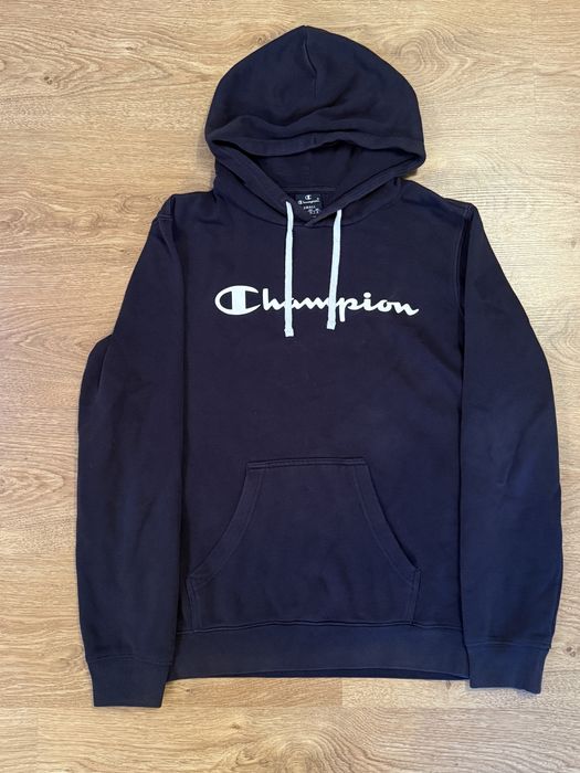 Klasyczna bluza Champion z kapturem granatowa męska unisex