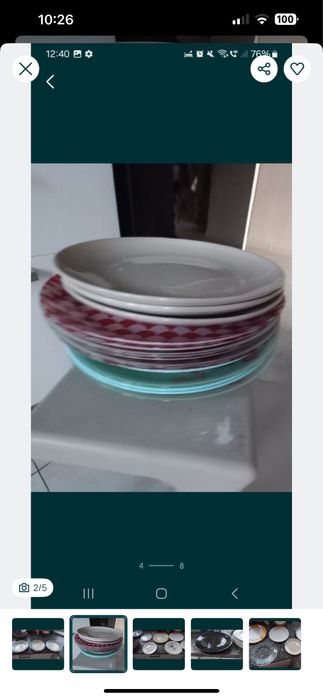 Talerze kuchenne 10szt ikea