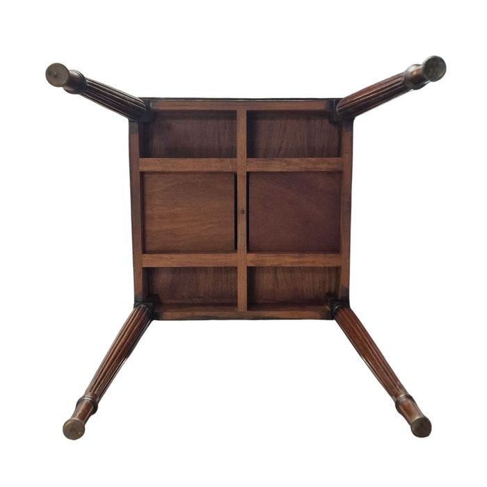 Mesa de jogo antiga – estilo envelope tampo articulado e feltro verde