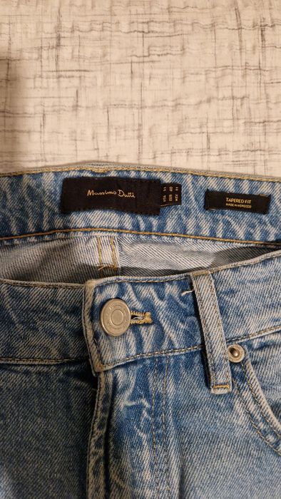 Calças de Ganga Tapered Fit Massimo Dutti