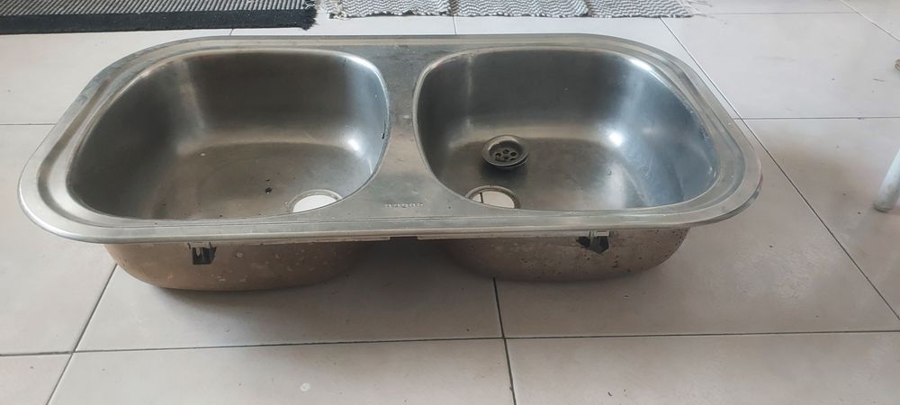 Lava loiças duplo de inox