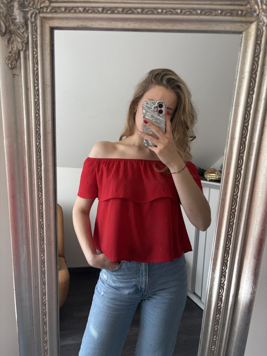 Czerwona top hiszpanka Stradivarius roz. 36