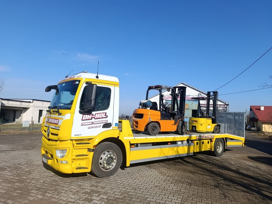 Transport maszyn ciągnik koparki ładowarki