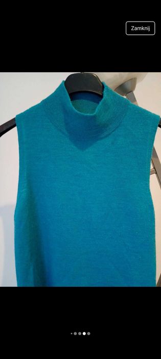 Golf bez rękawów z merino