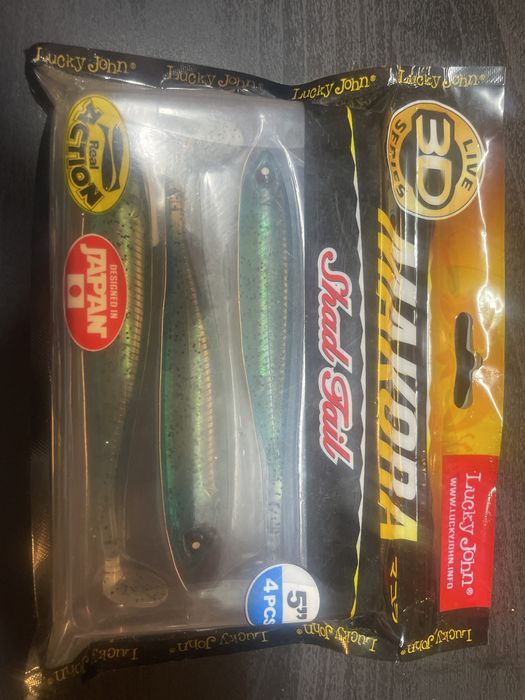 Amostras de pesca marca lucky john modelo makora 5”