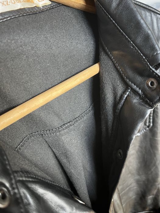 Casaco de couro elegante