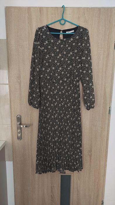 Długa sukienka marszczona