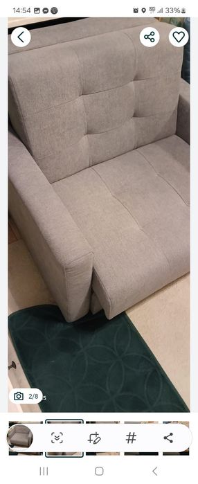 Nowa sofa jednoosobowa amerykanka