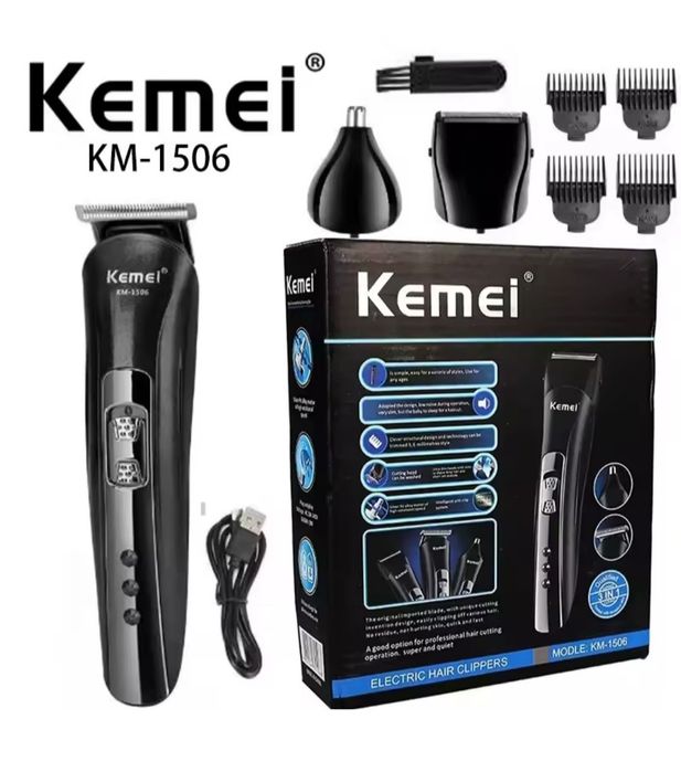 Машинка для стрижки Kemei KM-1506 3-в-1